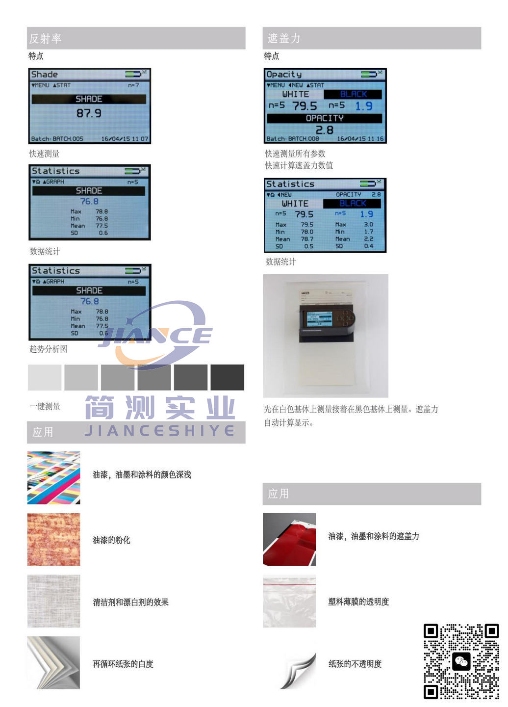 RHOPOINT Novo-Shade Duo+反射率/遮盖率仪_英国罗伯特